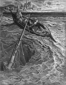 The Ship Sinks but the Mariner is Rescued by the Pilot and Hermit, Scene from 